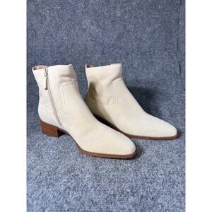 Cole Haan Womens 8.5B Beige Grand 360 Suede Ankle Booties